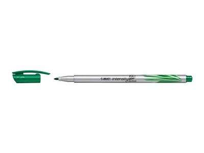 Bic Intensity Medium Rotulador de Punta Media de 0.8mm - Tinta con Base de Agua - Color Verde · Pack de 12 uds.