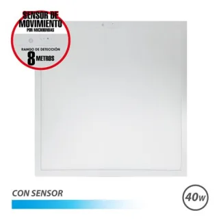 Elbat Panel LED 60x60 40W - 4600Lm - Luz Fria - con Sensor - Color Blanco · Pack de 10 uds.