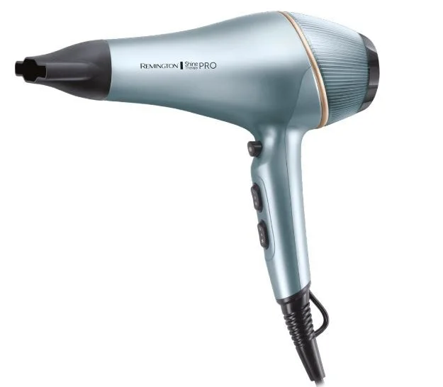 Remington Shine Therapy Pro Secador de Pelo 2200W - Tencologia Ionica - 3 Termperaturas 2 Velocidades - Motor AC Profesional