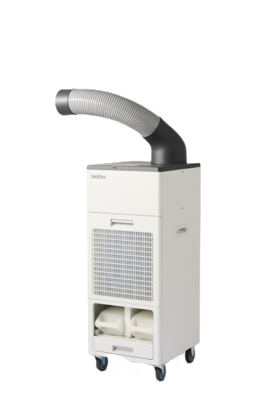Brother Spot Cooler PD-7100S Climatizador Evaporativo - Potencia Hasta 220W - Flujo Hasta 500 m3/h - Hasta 6 Horas de Enfriamiento - Dos Tanques de 5 Litros Extraibles - Ruedas Multidireccionales - Color Blanco