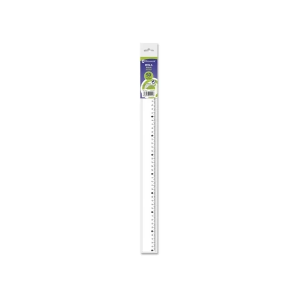 Bismark Regla Milimetrada 50cm - Fabricada en Plastico - Ideal para Colegio - Transparente