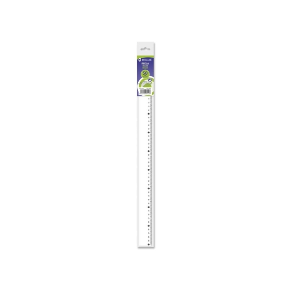 Bismark Regla Milimetrada 50cm - Fabricada en Plastico - Ideal para Colegio - Transparente