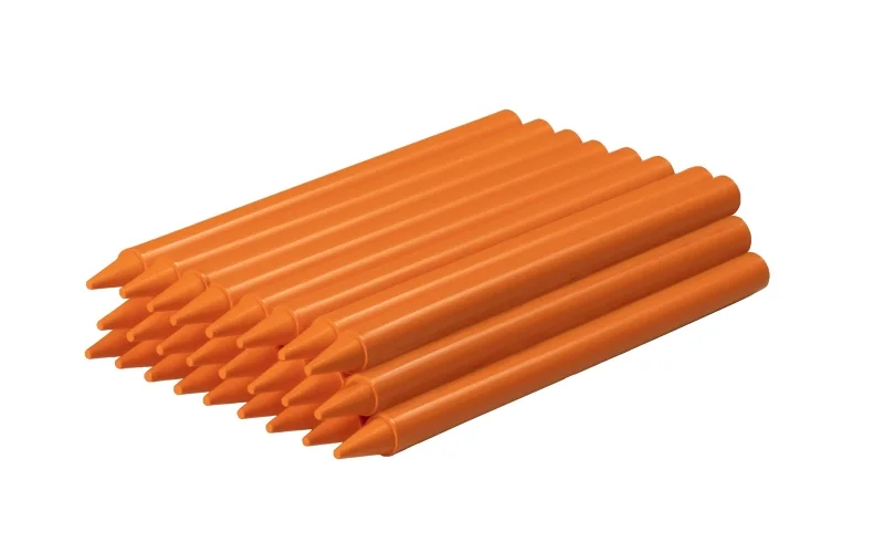 Jovi Plasticolor Estuche de 25 Ceras Plasticas - Resistentes - No Manchan - Agradable de Rayar - Acabado Brillante - Gran Duracion - Color Naranja