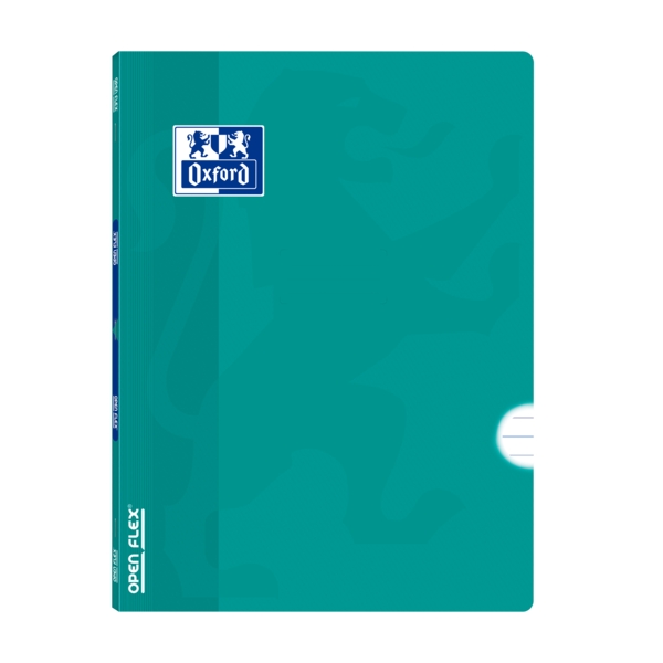 Oxford Libreta Grapada Openflex A4 - Tapa de Plastico Resistente - Grapada para Mayor Durabilidad - 1 Linea con Margen para Organizacion - 48 Hojas de Papel de Alta Calidad · Pack de 10 uds.