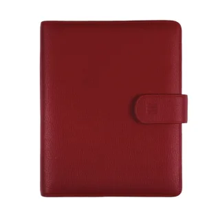 Finocam Open Piel Andrea Agenda Organizador - Formato 1000 - 205x43x249mm - 1 Dia por Pagina - Color Burdeos