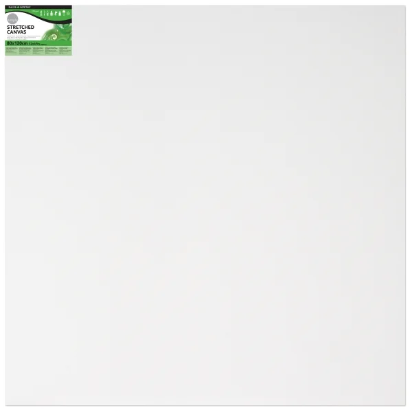 Daler Rowney Simply Bastidor Entelado - 80x120cm - Imprimacion Triple - Grano Medio - 100% Algodon sin Acido - 250g - Color Blanco