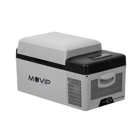 Muvip Nevera Portatil con Compresor 20L Bluetooth, USB - Temperatura -20º/+20º - Conexion 12/24/220V - Consumo 45W - Proteccion Bateria del Vehiculo - Compresor Silencioso - Medidas 59.8x32x