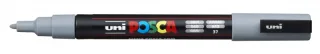 Posca PC-3M Marcador de Pintura - Punta Conica de Poliester 0.9-1.3mm - Tinta Base al Agua - Resistente a la Luz - Color Gris · Pack de 6 uds.