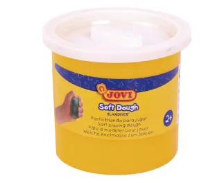 Jovi Soft Dough Blandiver Pack con 5 Botes de Pasta de Modelar 110gr - Blanda y Flexible - Facil de Amasar y Moldear - Ideal para Iniciacion al Modelaje - Color Blanco