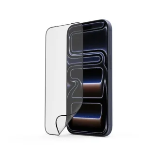 Hama Super Hybrid Cristal Protector para iPhone 17 Pro - Base de Montaje - Flexiglas rPET - Grado de Dureza 9H - Proteccion D3O - Color Transparente