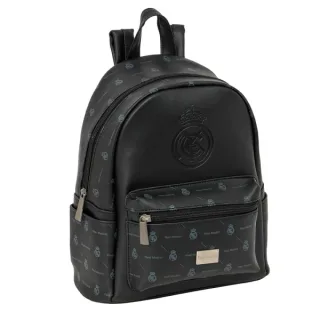 Safta Real Madrid Mini Mochila - Cremallera - Bolsillo Frontal - Cremalleras de Doble Tirador - Interior Forrado - Hombreras Ajustables - Asa Superior para Llevar - 9L - 240x120x280mm - Colo