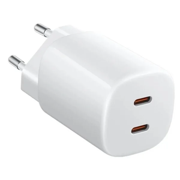 Xiaomi 45W Nano Turbo Charging Power Adapter Cargador GAN de Pared para Smartphone - 2xUSB-C - Carga Rapida - Color Blanco