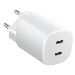 Xiaomi 45W Nano Turbo Charging Power Adapter Cargador GAN de Pared para Smartphone - 2xUSB-C - Carga Rapida - Color Blanco