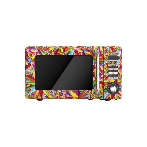Cecotec ProClean 5110 Retro Coloring Tech Microondas Digital con Grill - 700W - Capacidad de 20L - 5 Niveles - 8 Programas Automaticos - Temporizador - Estilo Retro Colorido - Colores Variad