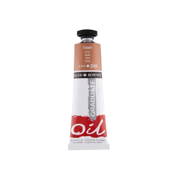 Daler Rowney Graduate Pintura al Oleo - Tubo de Aluminio - 38ml - Color Cobre