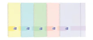 Oxford Live & Go A4 Carpeta de Fundas - Tapa de Plastico Opaco - Espiral 30 Fundas - Colores Surtidos · Pack de 10 uds.