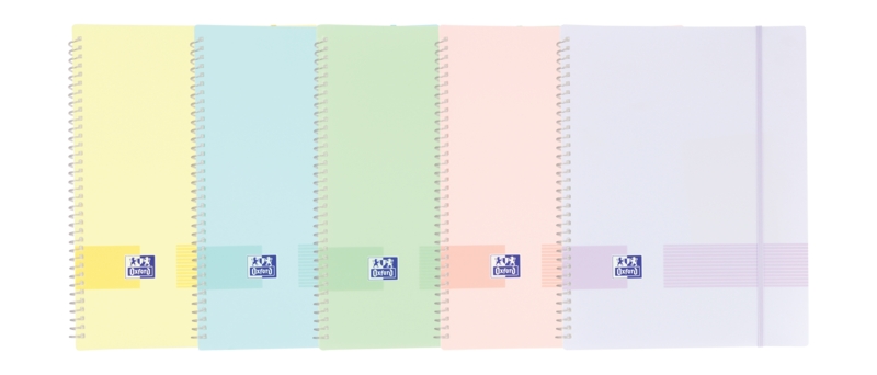 Oxford Live & Go A4 Carpeta de Fundas - Tapa de Plastico Opaco - Espiral 30 Fundas - Colores Surtidos · Pack de 10 uds.