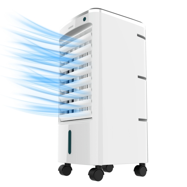 Cecotec EnergySilence 3500 Cool Compact Climatizador de 3.5L - Potencia de 65W - 3 Velocidades - Oscilacion 70º - Formato Compacto - Ruedas Multidireccionales - Incluye Enfriadores - Color B