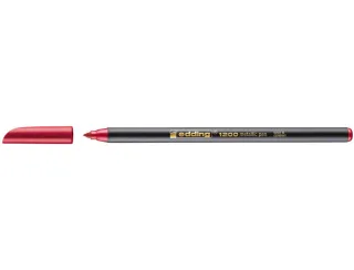Edding 1200 Rotulador - Punta Redonda - Trazo 1mm - Tinta con Base de Agua - Color Rojo Metalizado · Pack de 10 uds.