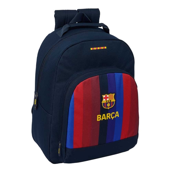Safta F.C.Barcelona 1ª Equipacion 26/27 Mochila - Adaptable a Carro - Bolsillo Frontal - Hombreras y Espalda Acolchada - Cremallera con Doble Tirador - Asa de Mano - 32x42x15cm - Color Azul Noche