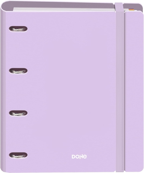 Dohe Serenity Polyfoam Carpeta de 4 Anillas Mixtas de 35mm A4 Recambio 100 Hojas Cuadricula 5mm - Cubierta de Polyfoam 2mm - Cierre con Goma - Incluye 4 Separadores y Sobre de Polipropileno