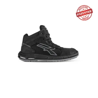Upower Nek Plus S ESD Calzado de Seguridad Altos - Talla 35 - Cuero Nubuck, Puntera de Aluminio, Hidrofugos, Antiarrugas, Antideslizantes, Suela PU/PU High Rebound, Proteccion S3S CI FO SR -