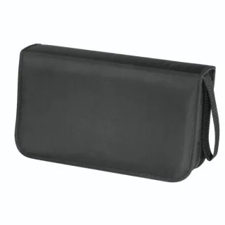 Hama Antistatic Archivador de Nylon para 80 CDs/DVDs - Fundas de Poliester - Proteccion contra Cargas Electrostaticas - 29.5x16.6x7.5cm - Color Negro