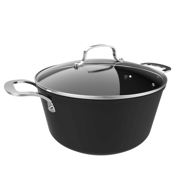 Cecotec Polka Fantasy Olla de 28cm de Diametro - Capacidad de 7.1L - Revestimiento Antiadherente - Compatible con Induccion - Asas Remachadas - Apta para Horno - Apto para Lavavajillas - Col