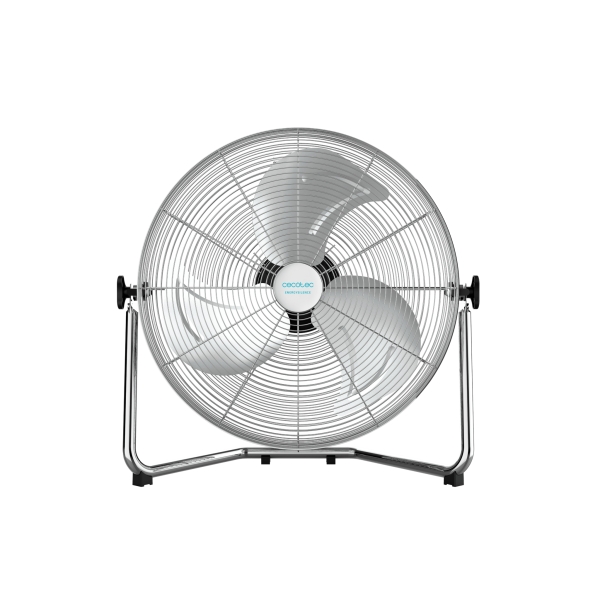 Cecotec EnergySilence 5000 Pro Ventilador Industrial de Suelo con 3 Aspas Metalicas - 120W - Diametro de 20" - 3 Velocidades - Inclinacion Flexible - Base Estable - Rejilla Protectora - Crom