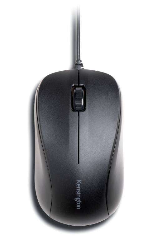 Kensington Valumouse Raton USB - Sensor de 1000ppp - 3 Botones - Uso Ambidiestro - Clics Silenciosos - Color Negro