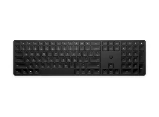 HP 455 Teclado Inalambrico Programable 2.4GHz - Mas de 20 Teclas Programables - Teclas Contorneadas con Recorrido 2 mm - Patas Ajustables - Bateria hasta 20 Meses - Color Negro