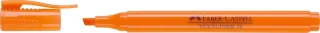 Faber-Castell Textliner 38 Marcador Fluorescente - Cuerpo Fino - Punta Biselada - Trazo Grueso y Fino - Tinta con Base de Agua - Color Naranja · Pack de 10 uds.