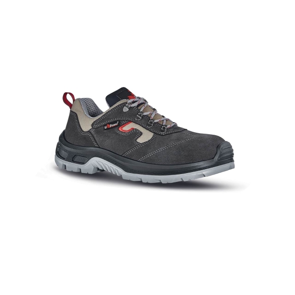 Upower Control L Botines de Seguridad - Talla 35 - Empeine en Gamuza Suave, Inserciones Textiles Transpirables, Puntal Composite, Antiperforacion, Antideslizante, Proteccion S1P FO SR - Colo