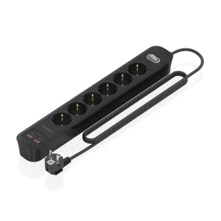 Aisens Regleta 6 tomas interruptor PD 2xUSBC 2xUSB