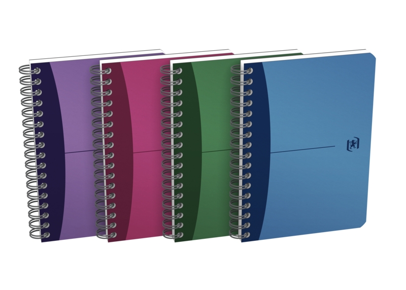 Oxford Office Urban Mix A6 Cuaderno A6 Espiral 90 Hojas Cuadricula 5x5mm - Tapa de Plastico Opaco - Colores Surtidos · Pack de 10 uds.