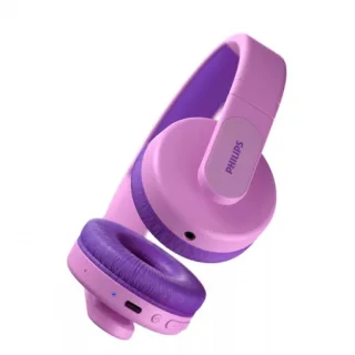Philips Auriculares Supraaurales Inalambricos - Bluetooth 5.0 - Autonomia hasta 28h - Jack 3.5mm - Alcance 10m - Plegable - Microfono Integrado - Conector USB-C - Altavoz de 32mm - Color Ros
