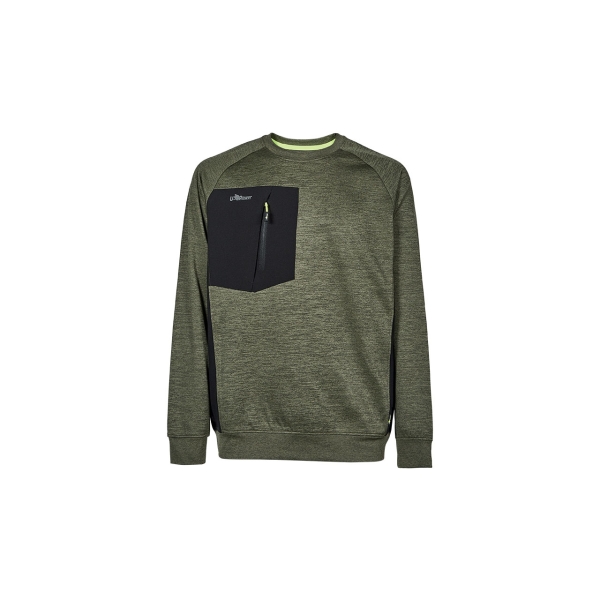 Upower York Sudadera Polar Cuello Redondo - Talla 2XL - Proteccion Termica - Color Verde Oscuro
