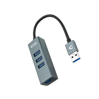 Nanocable Hub USB 3.0 4 x USB 3.0 10cm. Gris