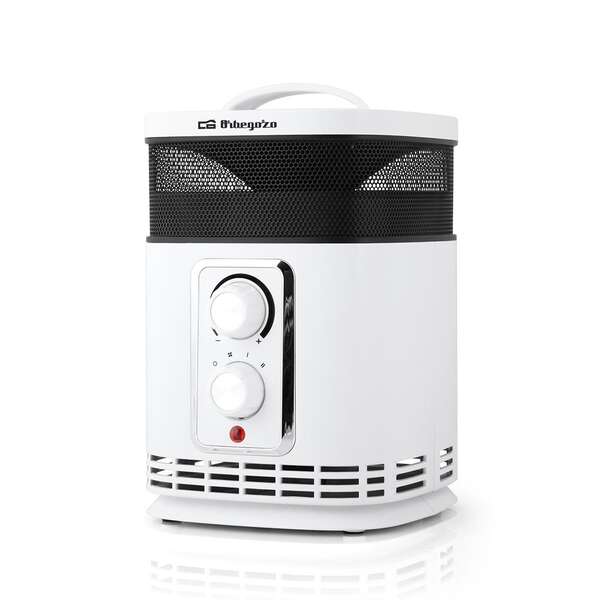 Orbegozo CR 6025 Calefactor Enviroheat - Calefaccion 360° - Potencia 1500W - Diseño Moderno - Termostato Regulable - Modo Ventilador - Seguro y Fiable - 100% Operativo - Indispensable en tu