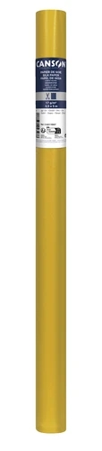Canson Rollo de Papel Seda 17g/m² - Rollo de 50x500cm - Ideal para Manualidades y Decoracion - Color Oro