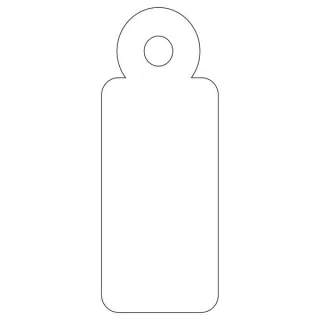 Apli Pack de 200 Etiquetas Colgantes con Hilo 13x34mm - Cartulina de 200 g/m² - Agujero Preperforado - Color Blanco