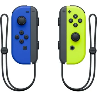 Nintendo Set de 2 Mandos Joy-Con Izquierdo/Derecho para Nintendo Switch - Bluetooth 3.0+HS - Autonomia hasta 20h - Vibracion HD - NFC para Amiibo - Camara Infrarroja - Color Azul y Amarillo