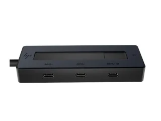 HP Hub Multipuerto 4K USB‑C - 4 Puertos USB‑C 10Gbps - Power Delivery 65W - Salida de Video 4K via DisplayPort Alt Mode - Diseño Compacto 50% Plastico Reciclado - Color Negro