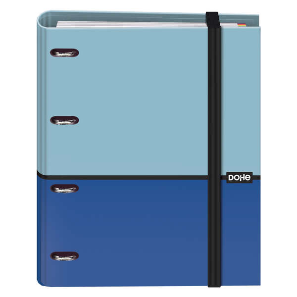 Dohe Cuaderno de Notas - 35mm - Cubierta en Carton Forrado con Papel Impreso a Todo Color y Plastificado Brillo - Mecanismo de 4 Anillas Mixtas Niqueladas - Interior de 100 Hojas en Papel Of