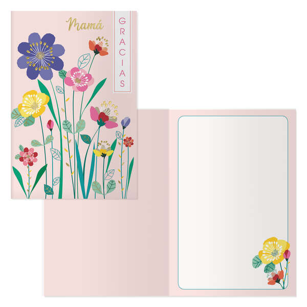 Dohe Pack de 6 Tarjetas de Felicitacion Dia de la Madre - 11.5x17cm - Impresion a Todo Color - Estampaciones con Pelicula de Color - Estampacion en Seco - Papel Offset Blanco de 300gr - Incl