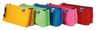 Oxford Kangoo Kids Estuche Doble Poliester - Compacto y Resistente - Colores Surtidos · Pack de 5 uds.