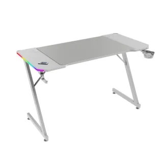 Mars Gaming MGD-X120RGB Mesa Gaming - Iluminacion ARGB con Mando - Soportes Auriculares y Bebidas - Alfombrilla XXL - Estructura Acero - 120x60x1.5cm - Acabado en Fibra de Carbono - Color Bl
