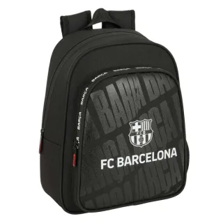Safta F.C.Barcelona Mochila Infantil - Adaptable a Carro - Portabotellas - Hombreras Ergonomicas - Bolsillo Frontal - Asa de Mano Superior - 9L - 270x100x330mm - Color Negro