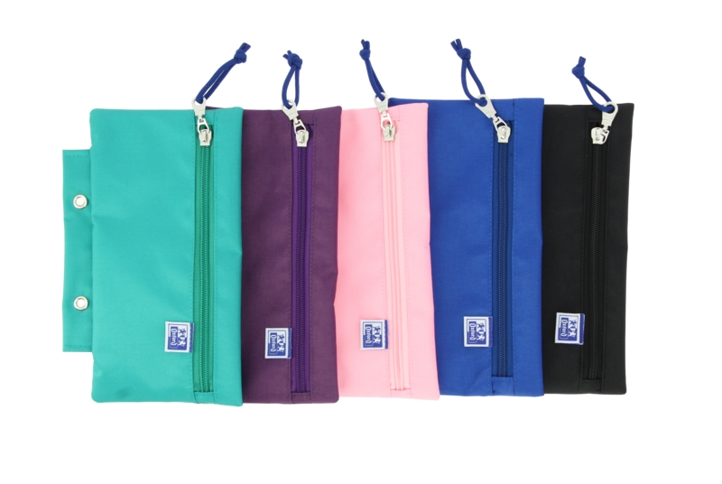 Oxford Teens Estuche Europeanbinder Poliester - Resistente y Duradero - Tamaño Compacto de 22x13x1cm - Colores Surtidos · Pack de 5 uds.