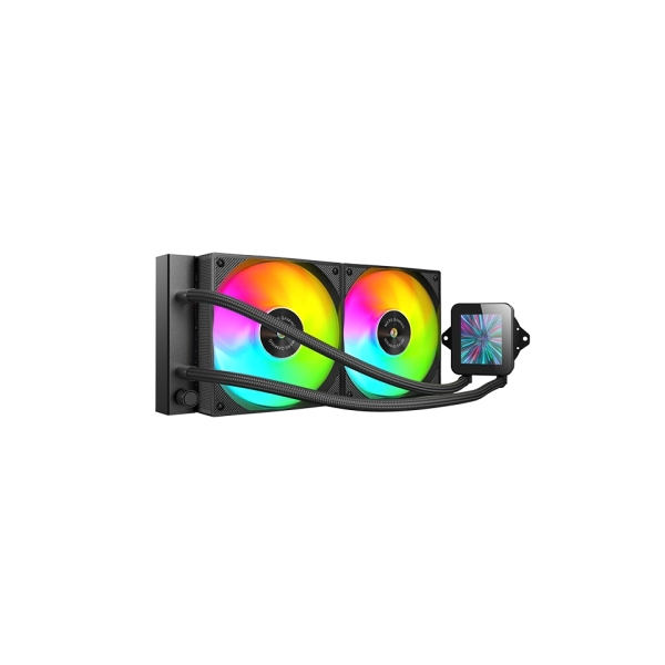 Mars Gaming ML-VISION240 Kit de Refrigeracion Liquida - Potencia 500W - Iluminacion ARGB - Bomba Opti-Chamber - Pantalla LCD - Color Negro